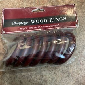 Drapery wood rings